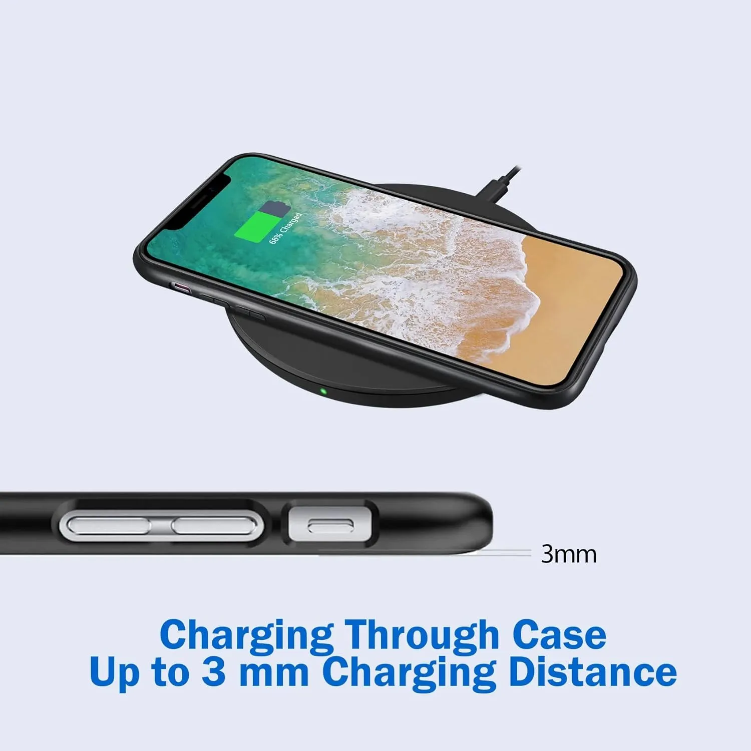 AUH-1010 10W Max Qi-Certified Wireless Charger