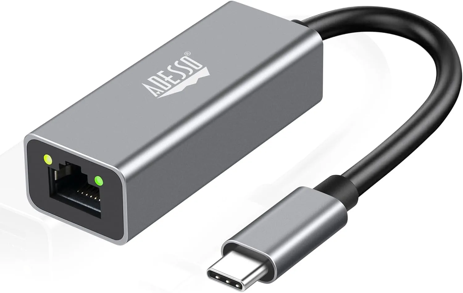 AUH-5000 USB-C to Ethernet Network Adapter - Gigabit Speed, Aluminum Alloy Case, LED Indicator, Plug & Play