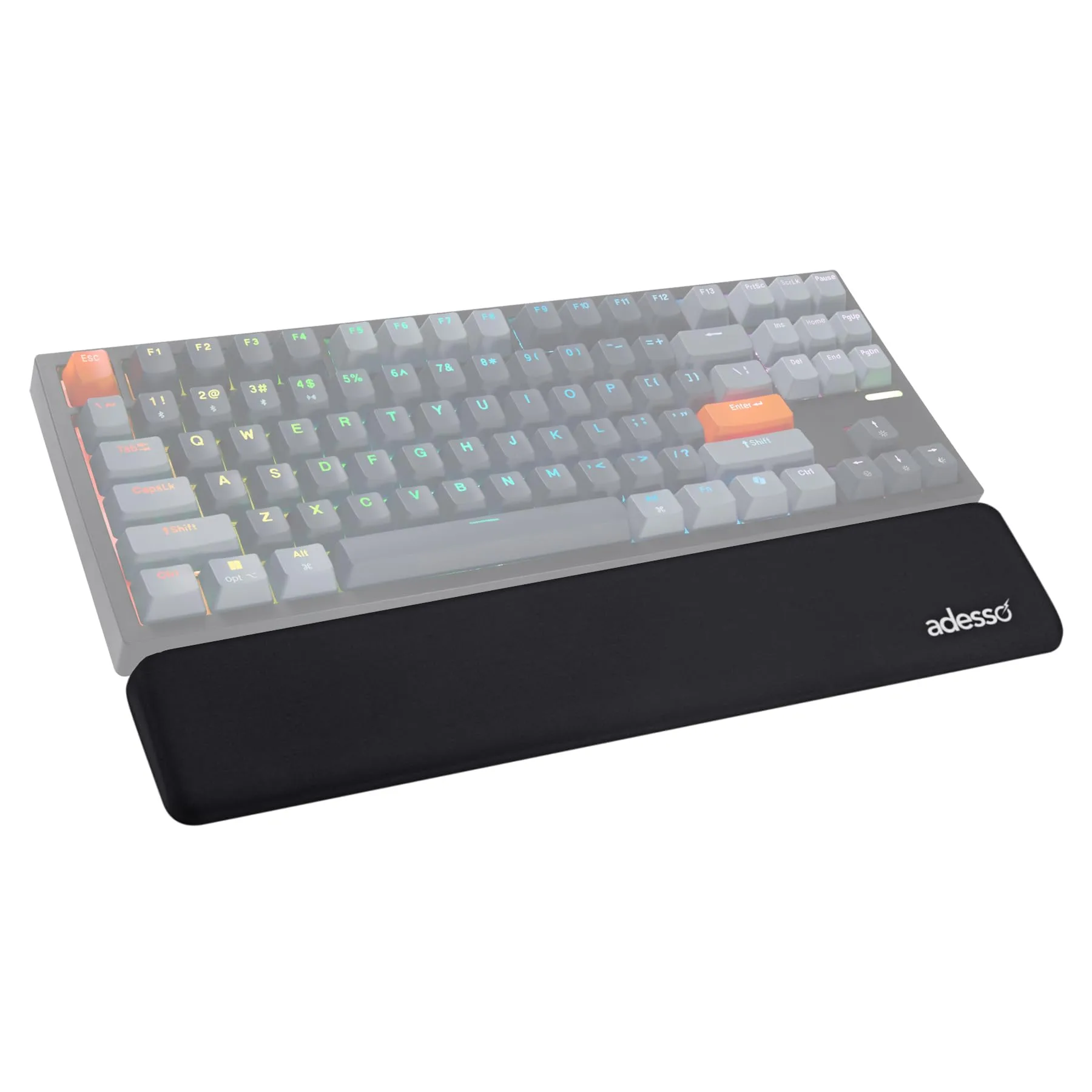 ADESSO Keyboard Wrist Rest Ergonomic Memory Foam Support Pad for Office Gaming