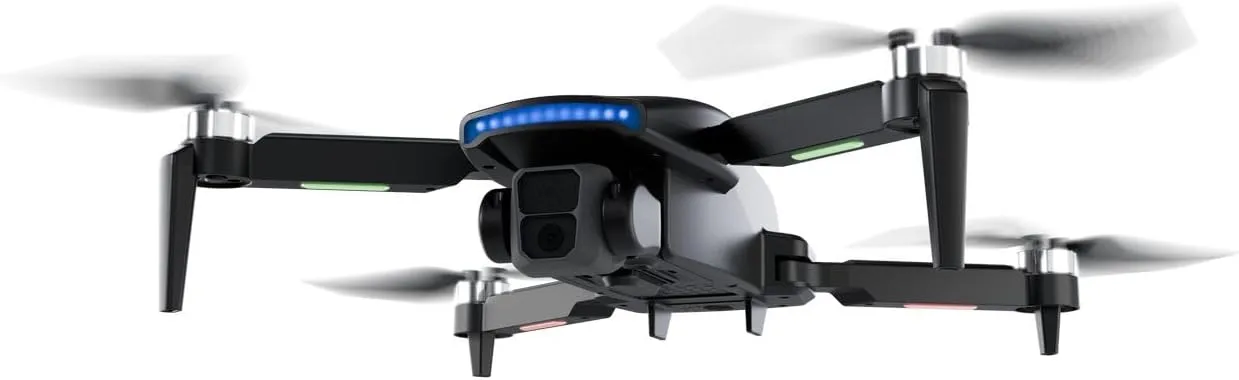 Adesso CyberDrone X2 Remote Controlled Drone with 1080P Camera Lightweight Portable 80 Meter Range Dual App and Remote