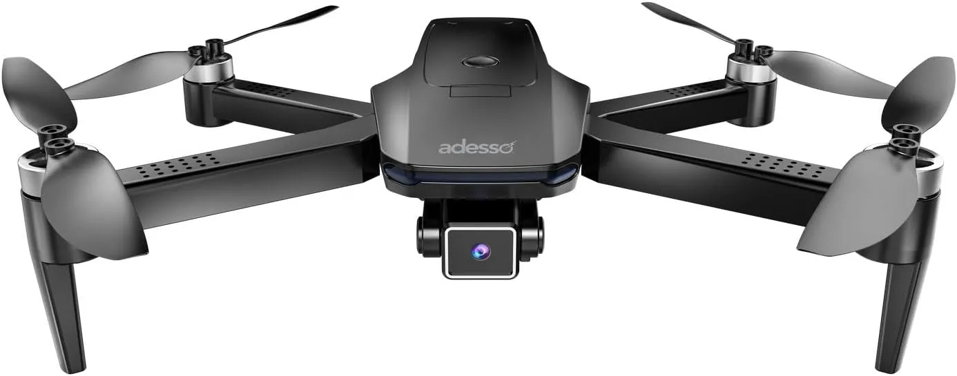 Adesso CyberDrone X3 2K FPV Camera Drone GPS WiFi 300 Meter Range Dual Control Lightweight Quadcopter with Gimbal and Remote