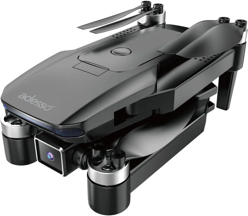 Adesso CyberDrone X3 2K FPV Camera Drone GPS WiFi 300 Meter Range Dual Control Lightweight Quadcopter with Gimbal and Remote