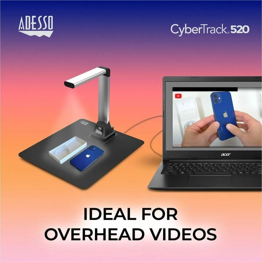 5 Megapixel Document Camera for Teacher Scanner with Multi-Language OCR Text Recognition Real-time Projection