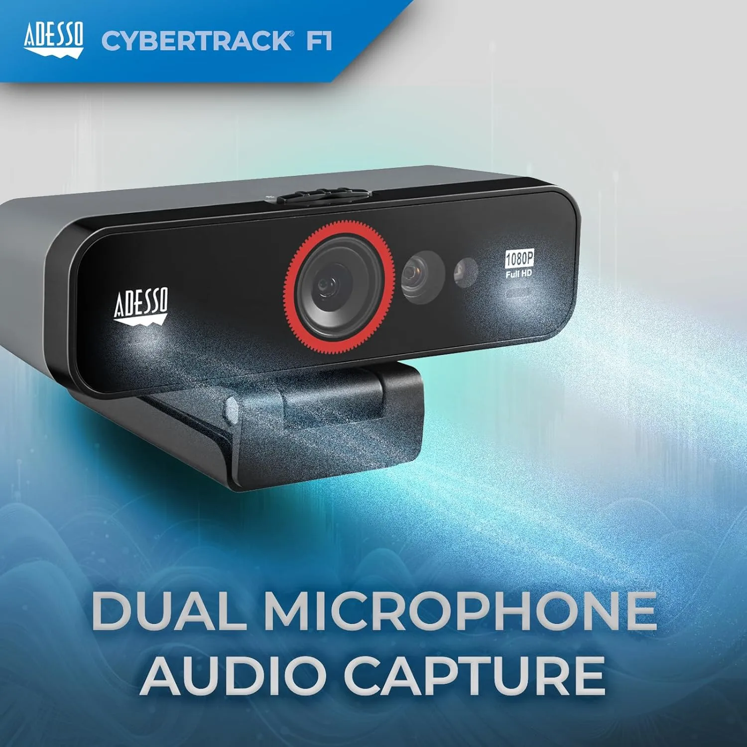 CyberTrack F1 1080P HD Fixed Focus USB Windows Hello Webcam
