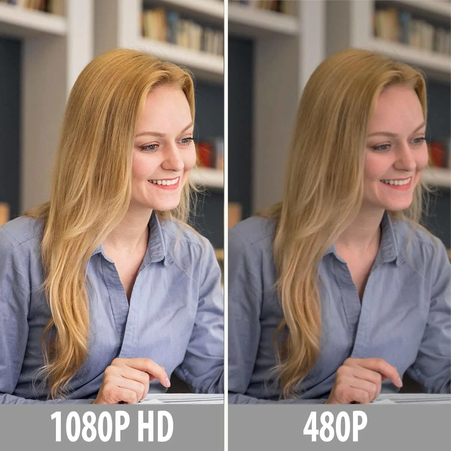 CyberTrack H5-TAA 1080P HD Auto Focus Webcam with Built-in Dual Microphone, Tripod Mount and Privacy Shutter Cover TAA Compliant
