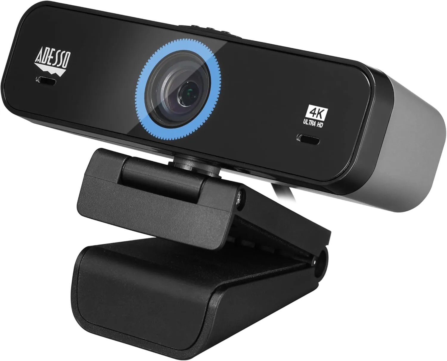 CyberTrack K4 4K Ultra HD Fixed Focus USB Webcam with Adjustable Field of View Angle, Built-in Dual Microphones