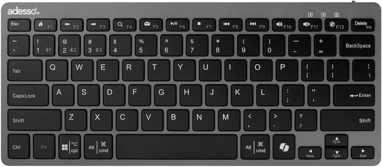 EasyTouch 7000 Multi OS Multi-Device Bluetooth Scissor Switch Keyboard with Copilot AI Hotkey - Wireless, Rechargeable