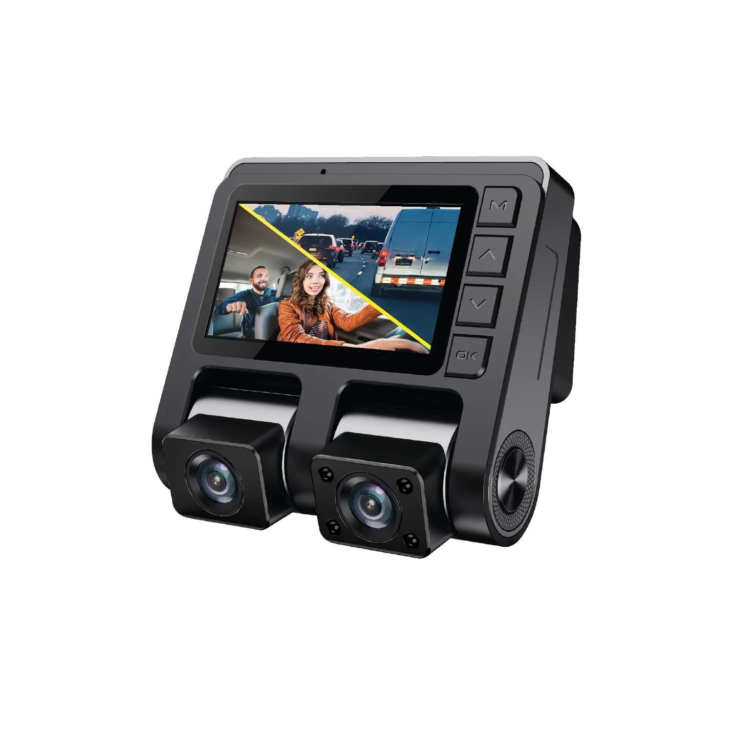 GekoGear Front/Rear Dashcam with Display