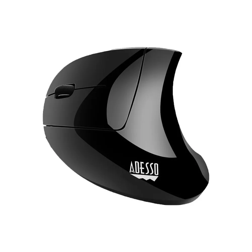 iMouse E90 - Wireless Left-Handed Vertical Ergonomic Mouse, Black