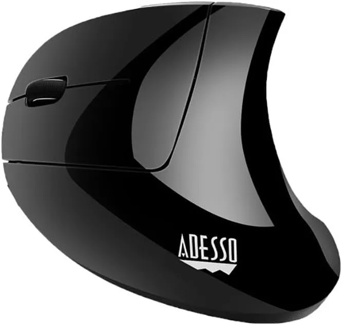 iMouse E90 - Wireless Left-Handed Vertical Ergonomic Mouse, Black