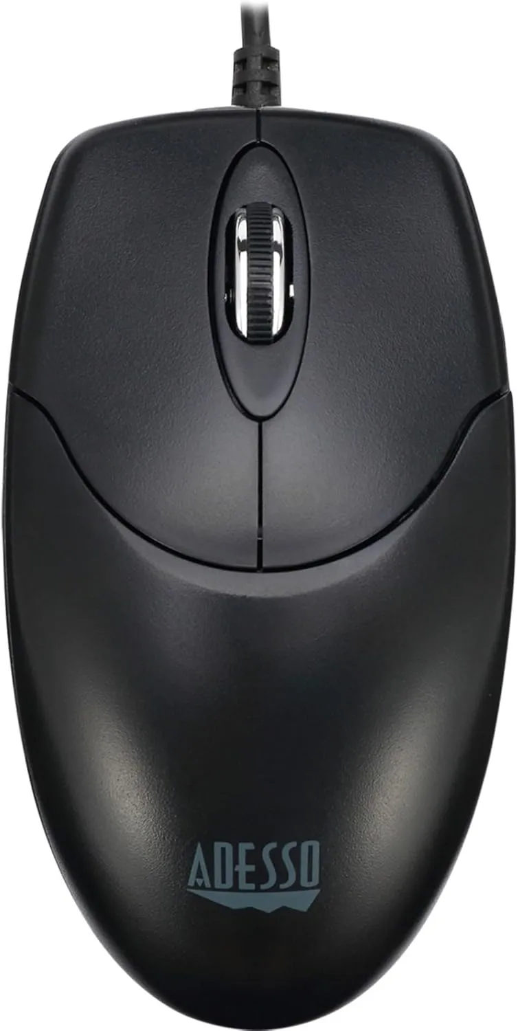 Adesso iMouse M6-TAA - Optical Scroll Mouse (TAA Compliant) - Full-size Mouse - Optical - Cable - Black - IMOUSEM6TAA