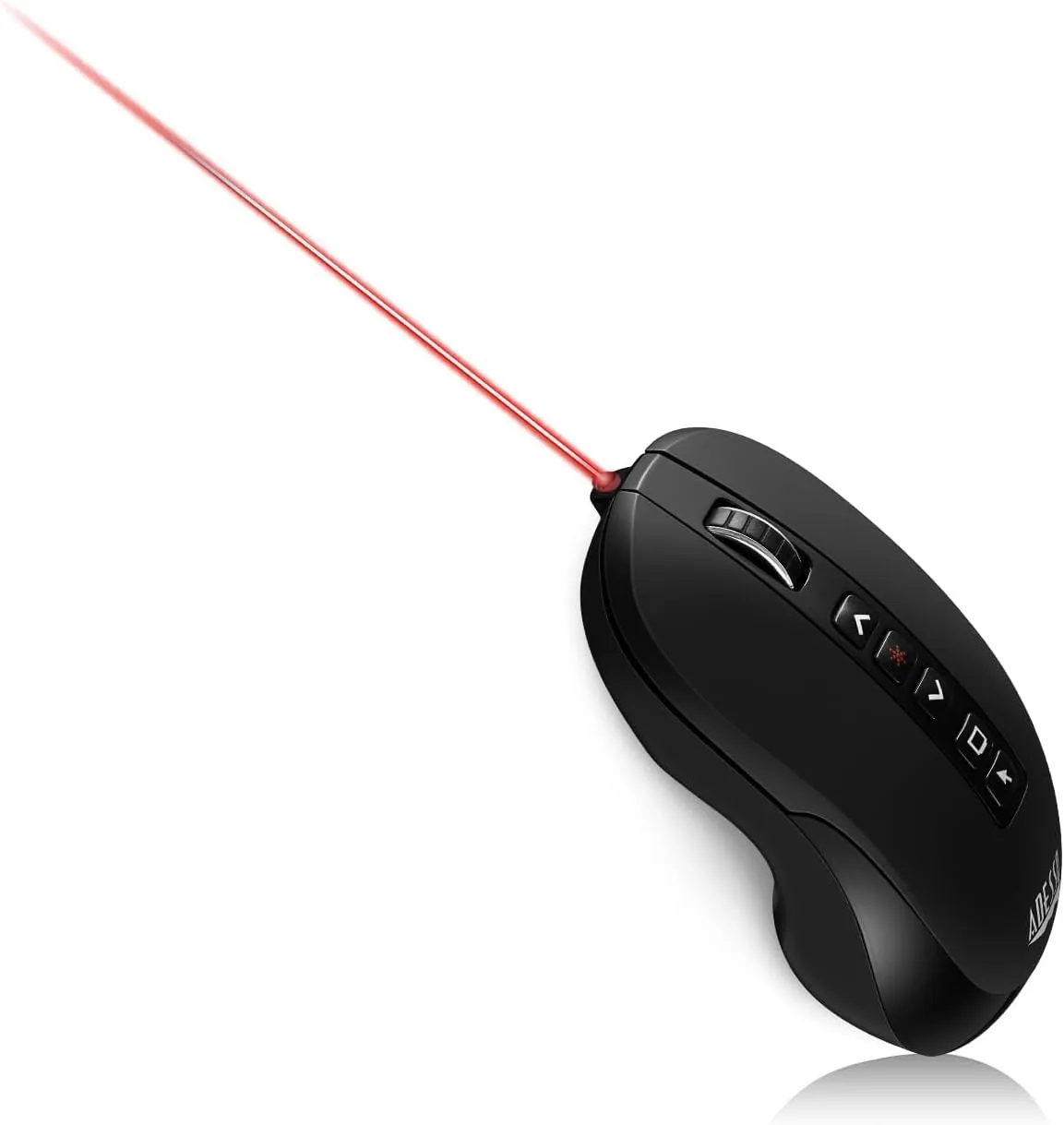 iMouse P40 Wireless Multifunctional Presenter Mouse, 2.4 GHz Frequency/100 ft Wireless Range, Left/Right, Black