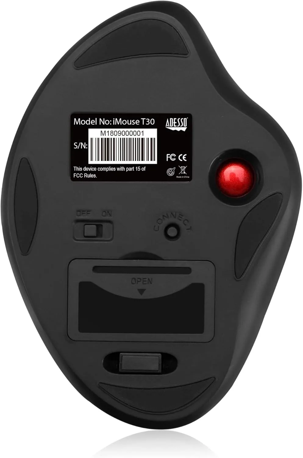 iMouse T30 Wireless Ergonomic Thumb Trackball Mouse with Nano USB Receiver, Programmable 7 Button Design