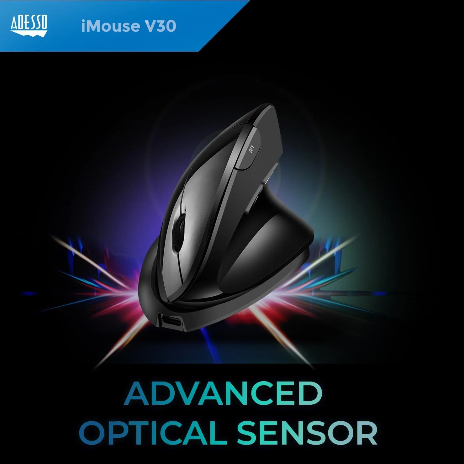 iMouse V30 Wireless Adjustable Vertical Ergonomic Mouse with DPI Switch