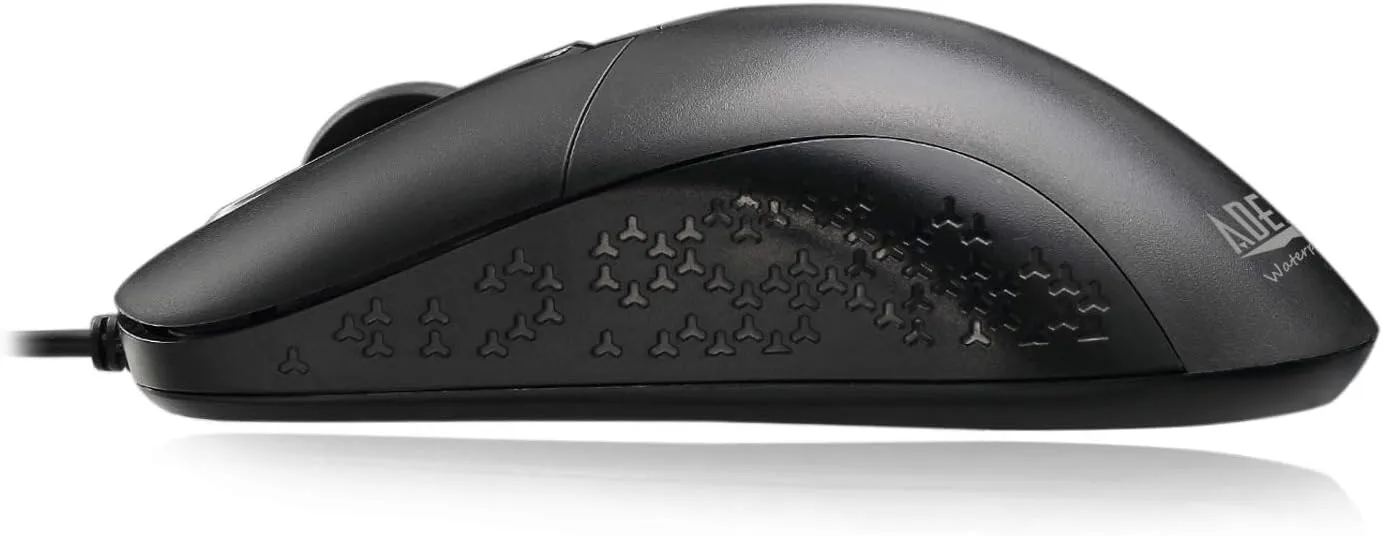 iMouse W4 Waterproof Wired Optical Mouse 1000 DPI USB Computer Mouse for Windows Mac IP66 Water Resistant Design