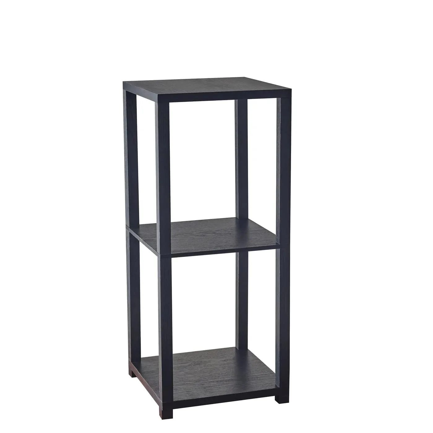 Adesso Lawrence Pedestal Table, Square, 27-3/4inH x 11-1/2inW x 11-1/2inD, Black