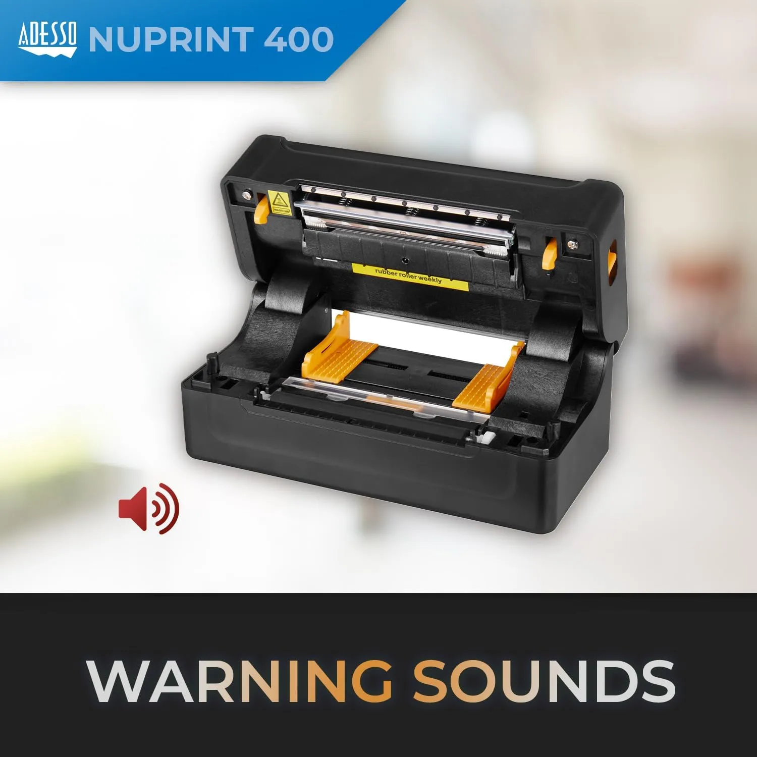 NuPrint 400 USB Thermal Label Printer – 4" (101mm) Thermal Paper, Label Printing, 1D & 2D Barcode Printing