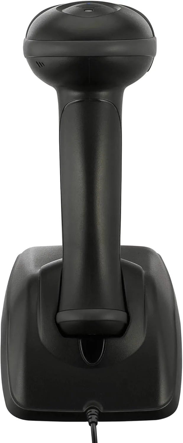 Adesso NuScan 2500 2D Barcode Scanner Wireless Bluetooth & 2.4GHz Handheld Bar Code Reader with Charging Cradle for POS