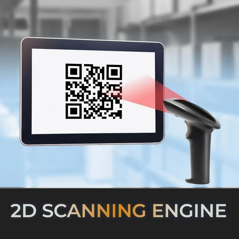 Adesso NuScan 2900 2D Barcode Scanner - Bluetooth, 2.4GHz & USB