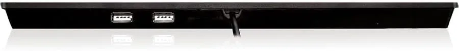 Adesso SlimTouch 510 Mini Keyboard with USB Hubs (AKB-510HB), Black