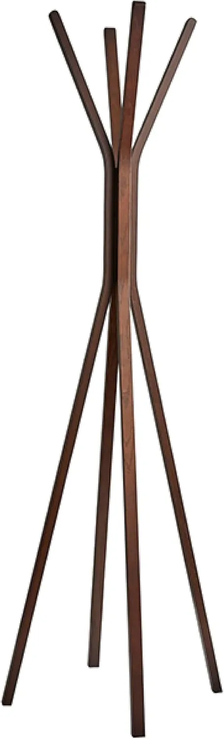 Adesso Toby Coat Rack, 68.25" T x 16.5" W x 16.5" D, Walnut