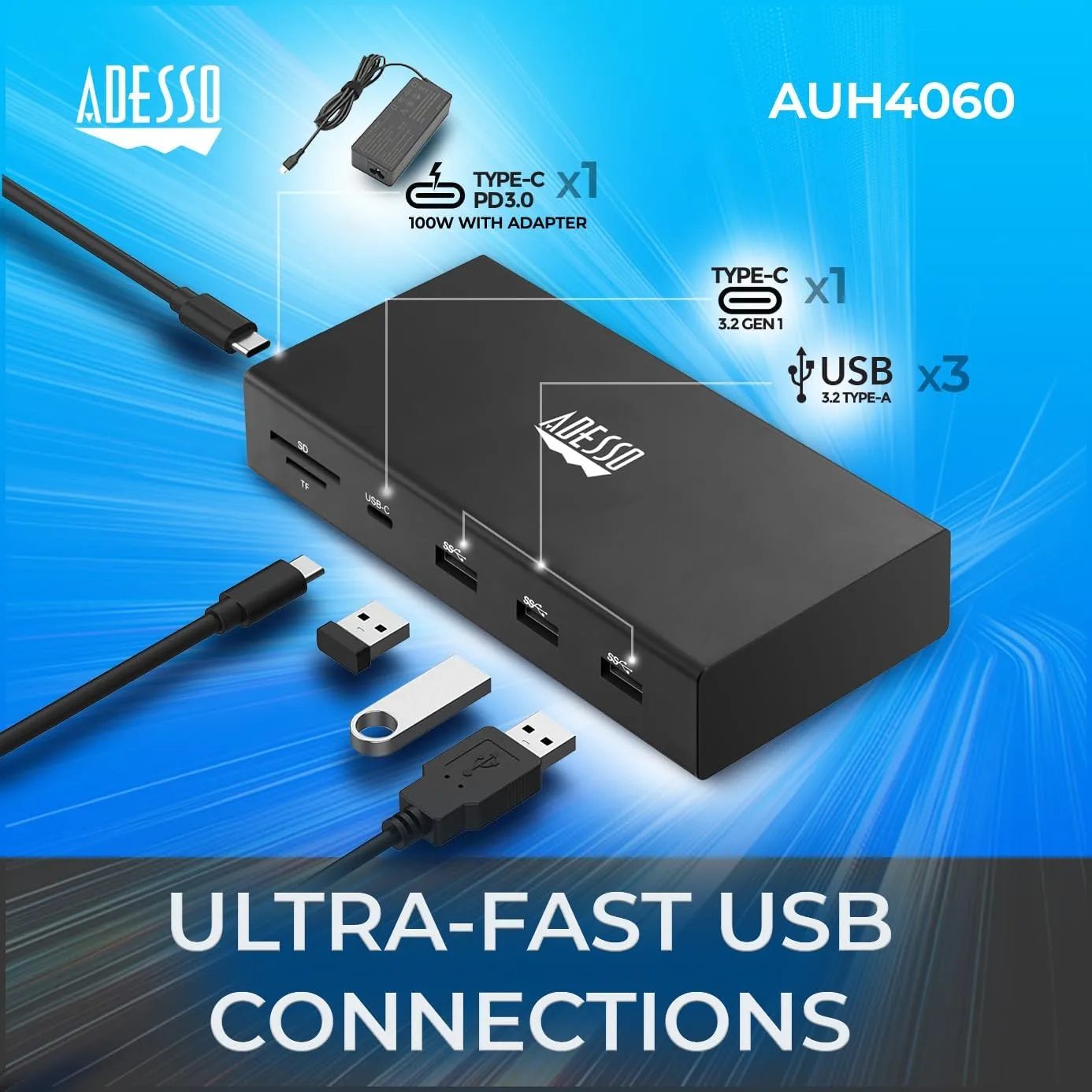 USB C Docking Station Multiport Adapter Type C Hub 2 DisplayPort Support 8K, HDMI, RJ45 Ethernet Port, 100W PD Charging
