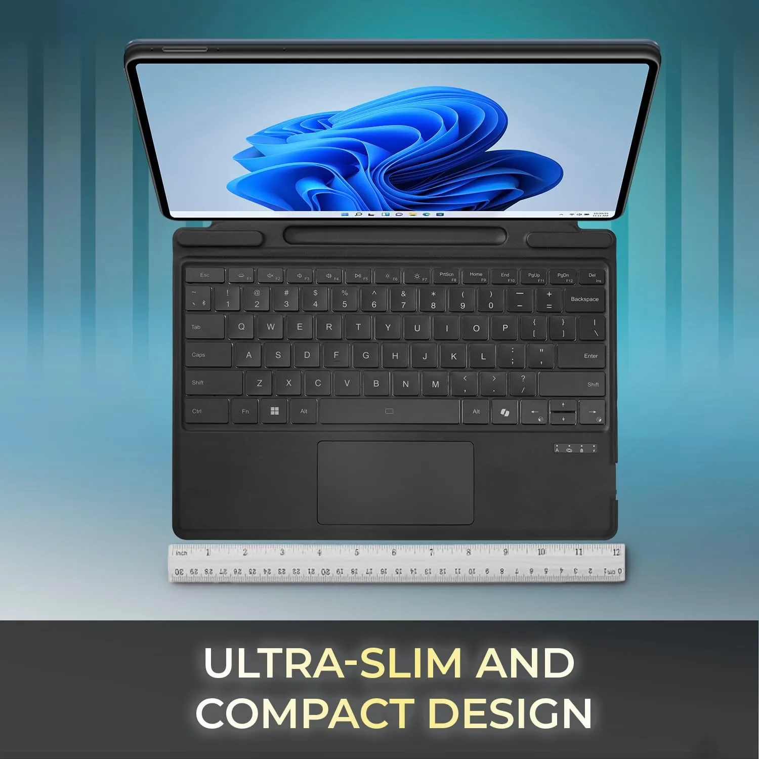 ADESSO WKB-7040 Surface Pro Keyboard Case Bluetooth 5.0 with Touchpad