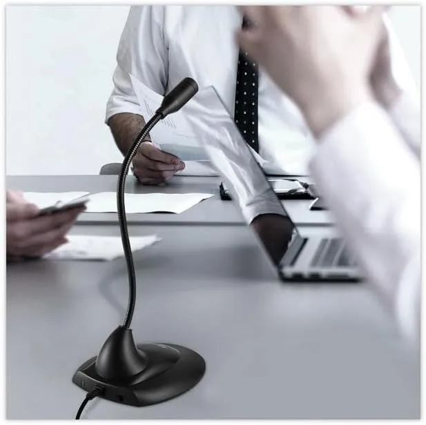 Adesso Xtream M1 Desktop Omnidirectional Gooseneck Microphone, Black