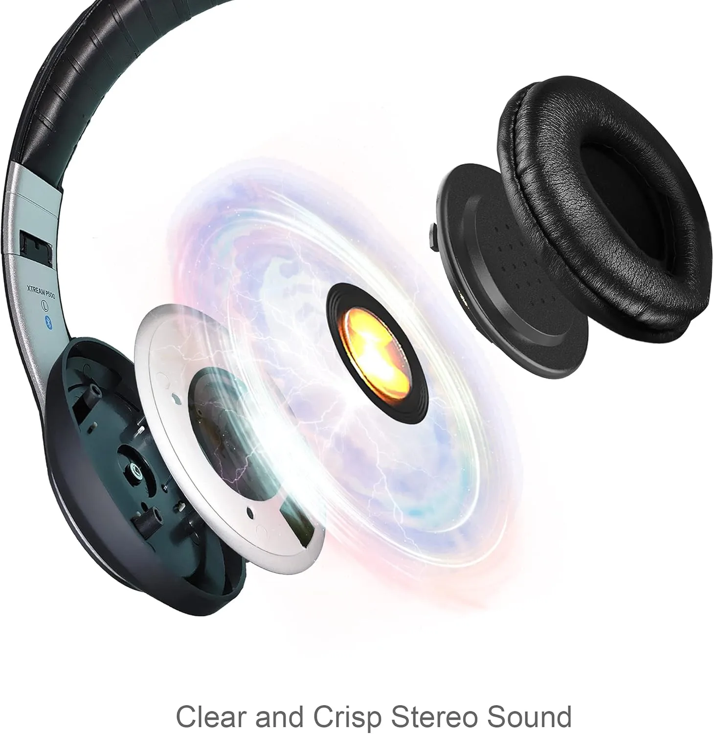Adesso Xtream P500 - Bluetooth stereo headphone with built in microphone - 5.0 Bluetooth - 3.5mm jack - XTREAMP500
