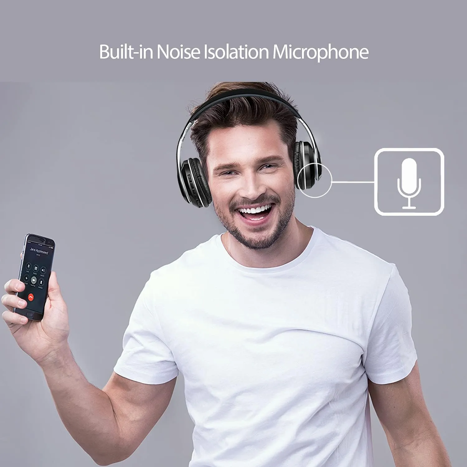 Adesso Xtream P500 - Bluetooth stereo headphone with built in microphone - 5.0 Bluetooth - 3.5mm jack - XTREAMP500