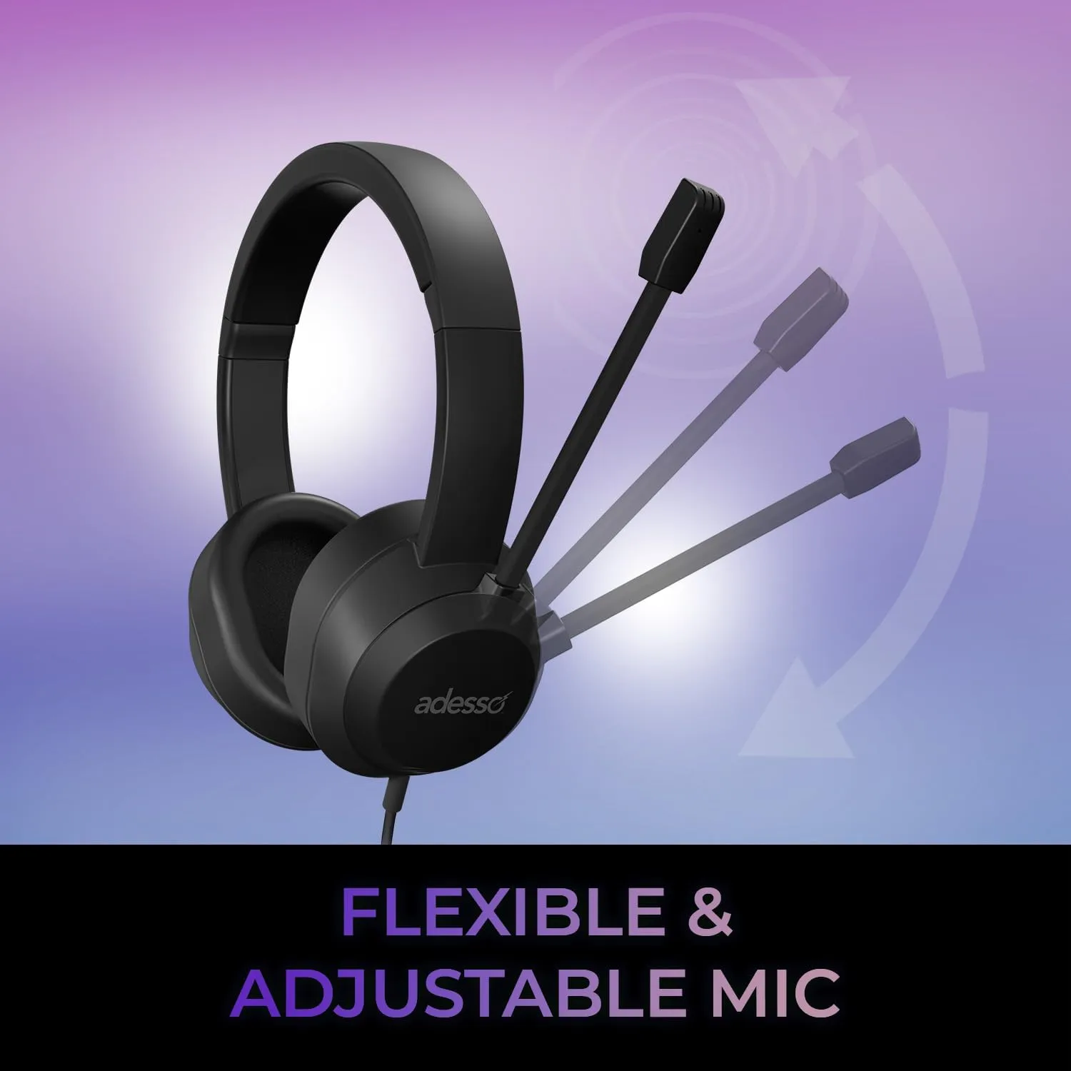 ADESSO Xtream P7 Wired Stereo Headset with Copilot AI Shortcut 40mm Drivers USB-C/USB-A