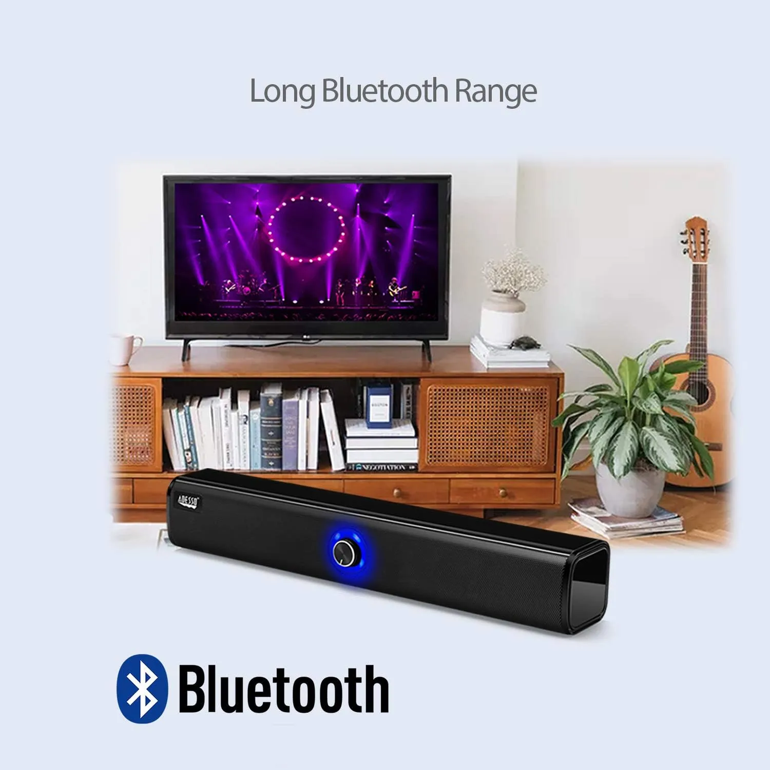 Adesso Xtream S6 Bluetooth & AUX Sound Bar Speaker 10W x 2