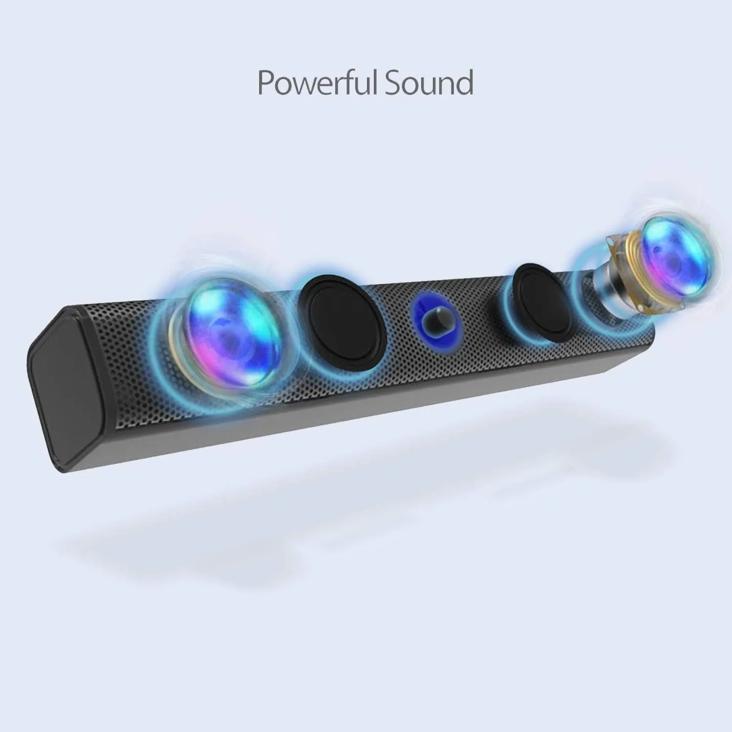 Adesso Xtream S6 Bluetooth & AUX Sound Bar Speaker 10W x 2