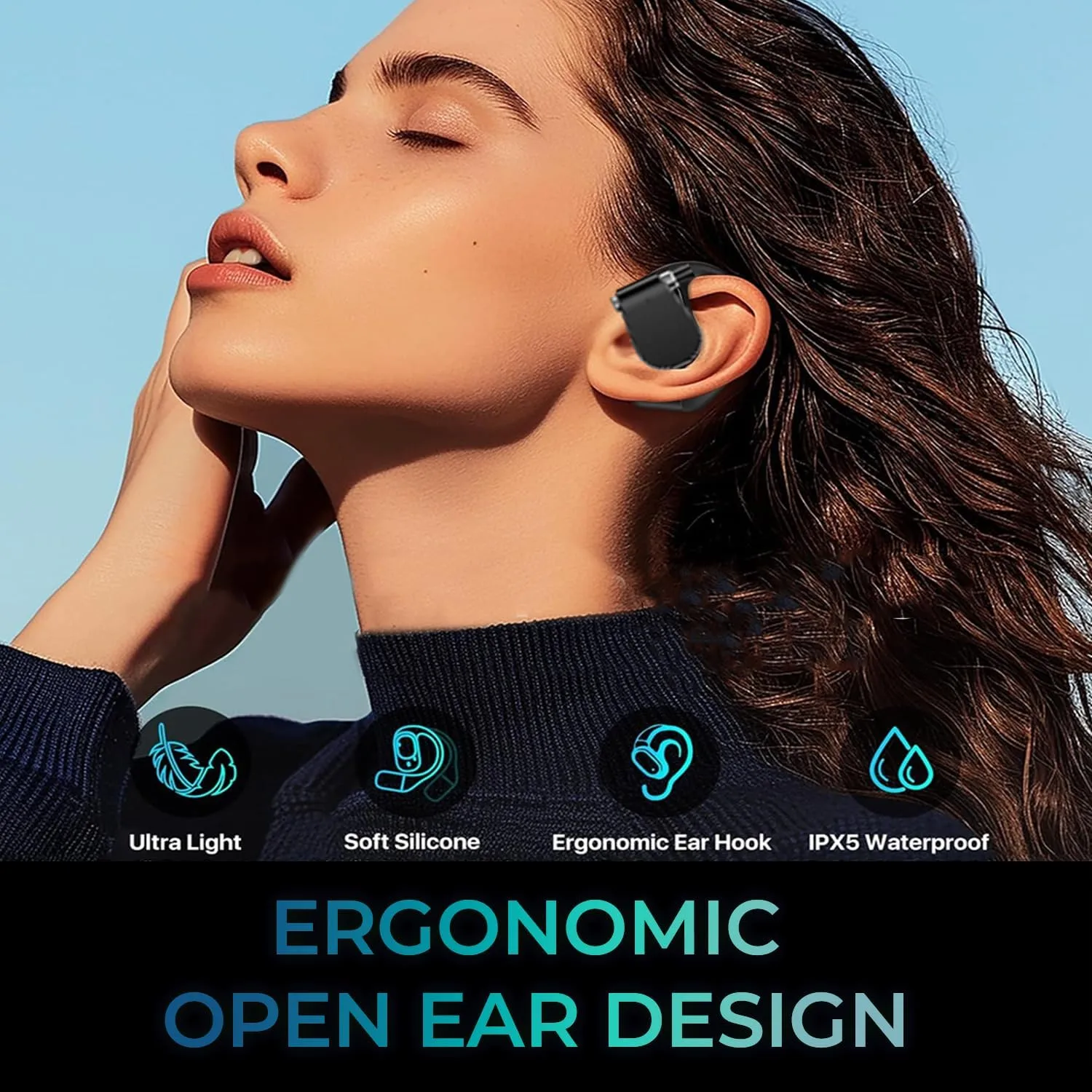 Xtream T4 Open-Ear Bluetooth Earbuds with Charging Case