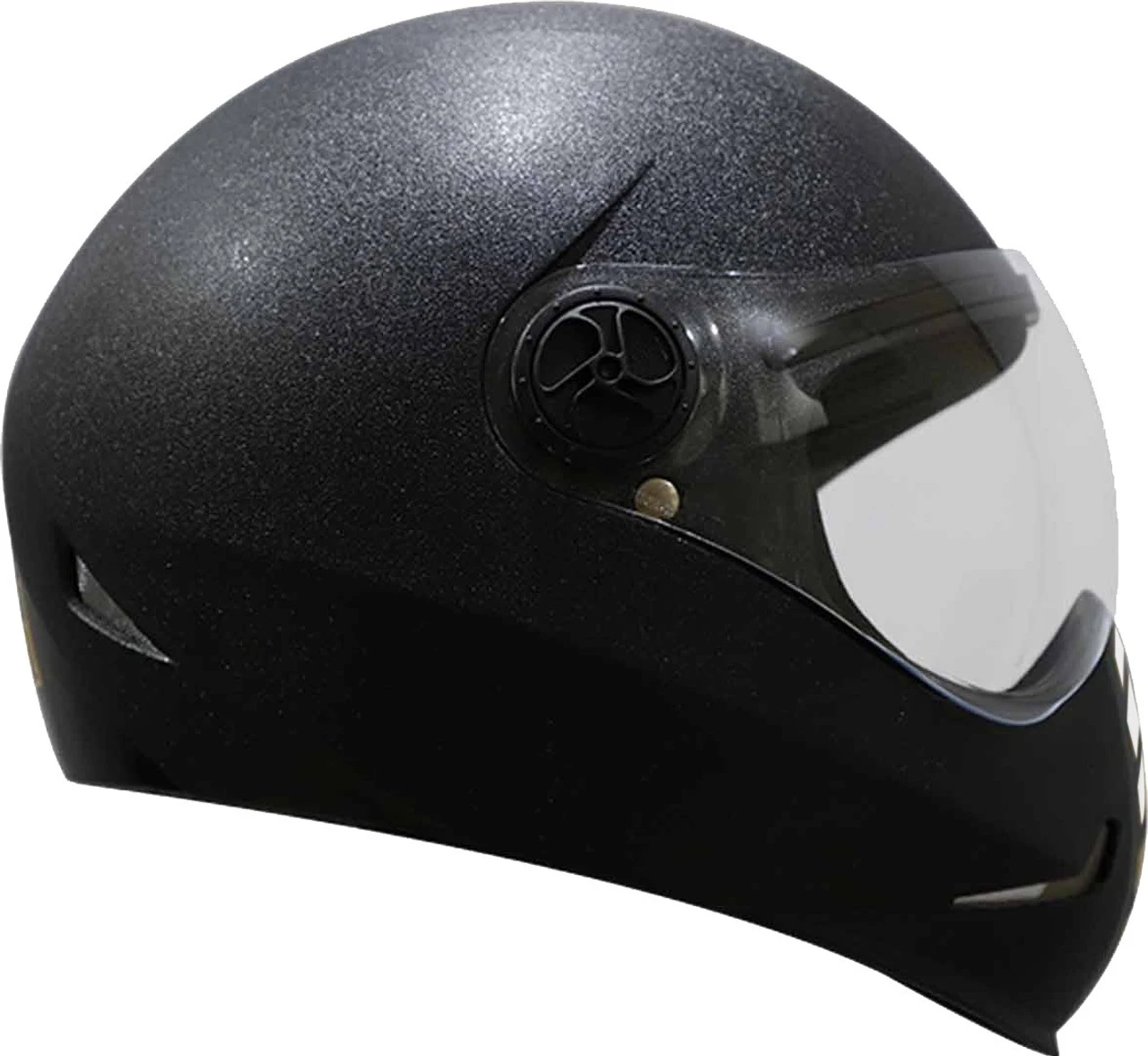 STEELBIRD SB-50 ADONIS DASHING BLACK WITH SILVER STRIP C/V (L)