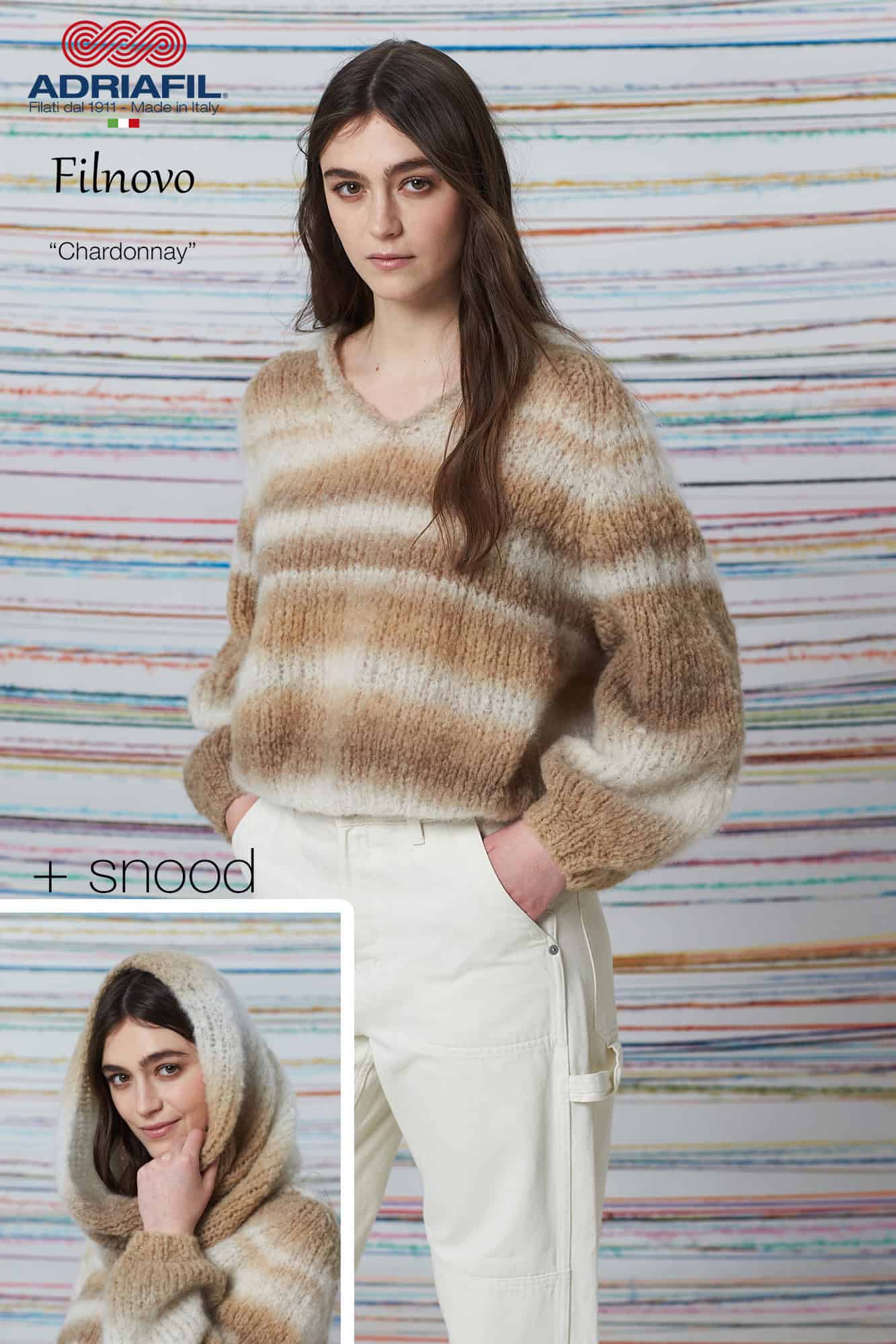 SCHEDA MAGLIA FILNOVO – Pullover e snood Chardonnay SCHEDA MAGLIA FILNOVO – Pullover e snood Chardonnay