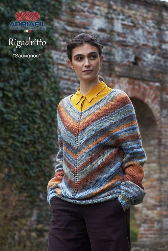 SCHEDA MAGLIA RIGADRITTO – Pullover a V Sauvignon SCHEDA MAGLIA RIGADRITTO – Pullover a V Sauvignon