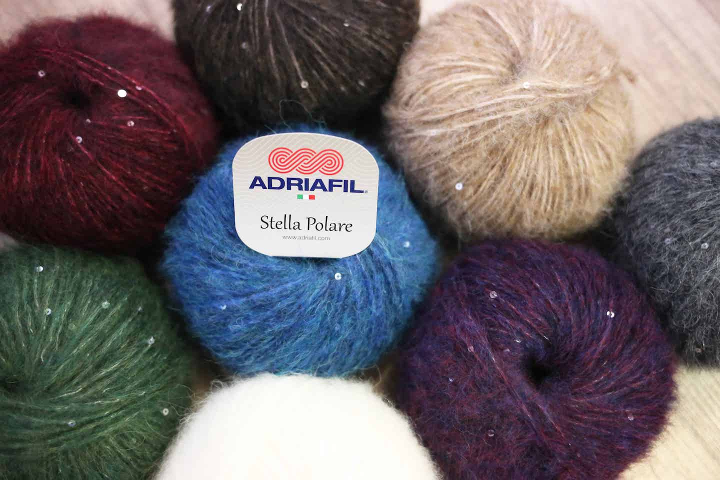 Stella Polare - Filato chunky con alpaca, lana merino extrafine, cotone e paillettes Stella Polare - Filato chunky con alpaca, lana merino extrafine, cotone e paillettes
