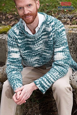 SCHEDA MAGLIA ZIGOZAGO – Pullover da uomo Verdicchio SCHEDA MAGLIA ZIGOZAGO – Pullover da uomo Verdicchio