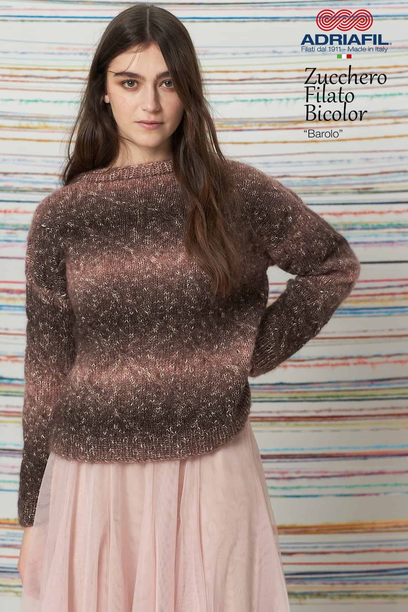 SCHEDA MAGLIA ZUCCHERO FILATO BICOLOR – Pullover Barolo SCHEDA MAGLIA ZUCCHERO FILATO BICOLOR – Pullover Barolo