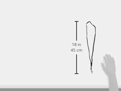 ADVANTUS Flat Woven Lanyard with Metal Clip