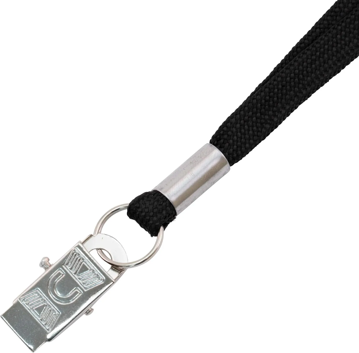 ADVANTUS Flat Woven Lanyard with Metal Clip