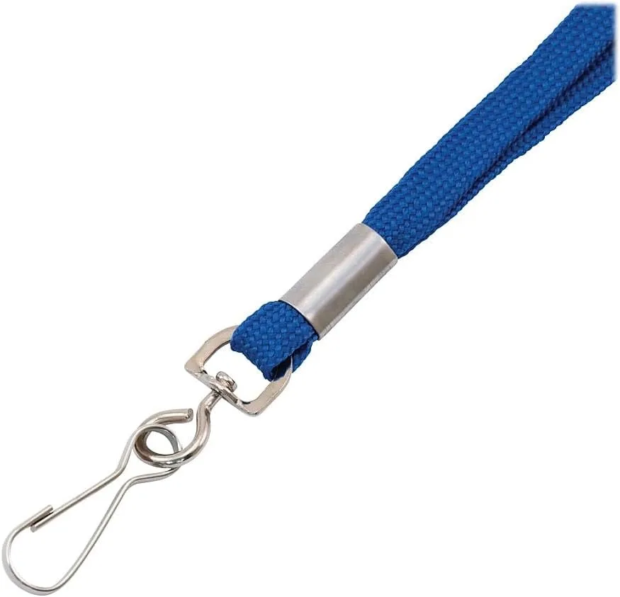 Advantus Metal Clasp Lanyard - 36in Blue - 100/Box