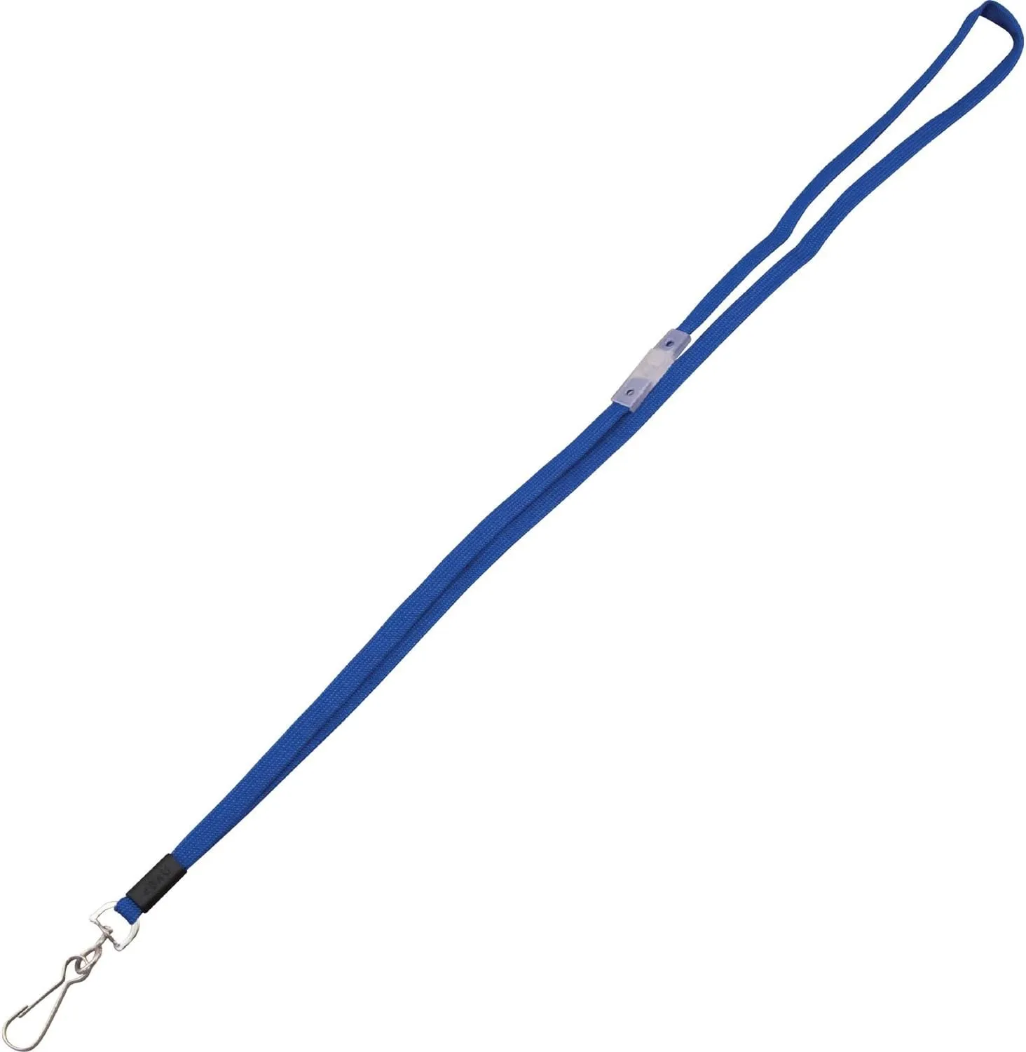 Advantus Metal Clasp Flat Breakaway Lanyard - 36in - Blue (24/Box)