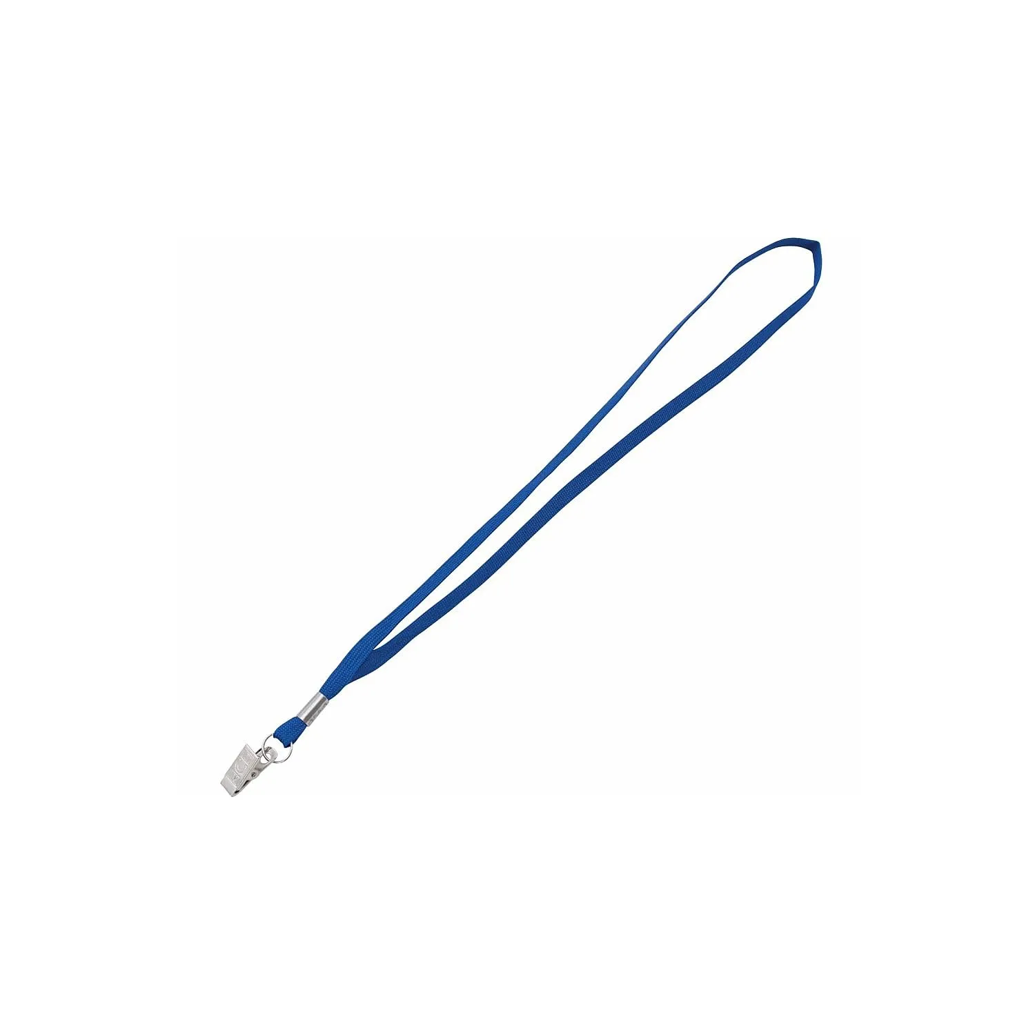 ADVANTUS Flat Woven Lanyard with Metal Clip
