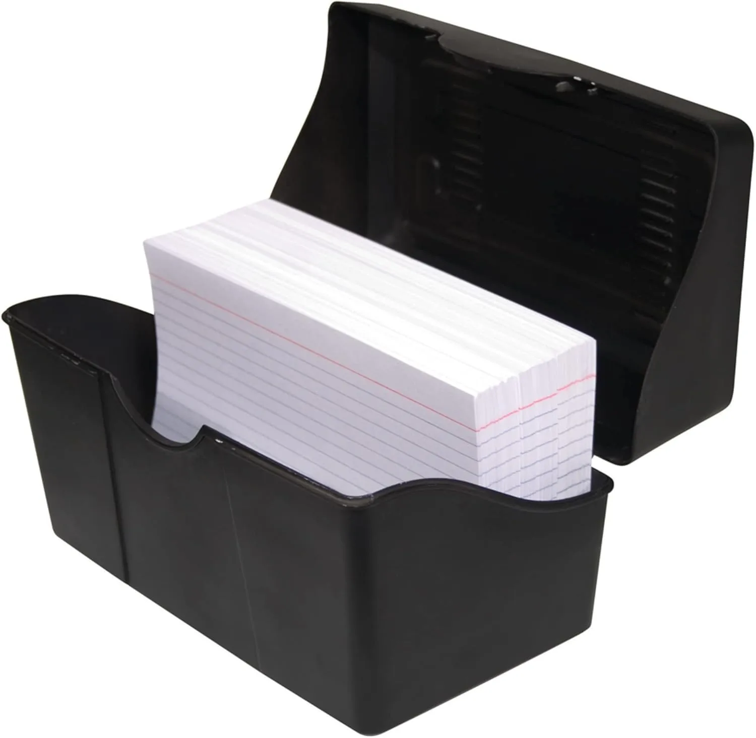 Advantus Index Card Holder Plastic File, 300-Card, Stackable