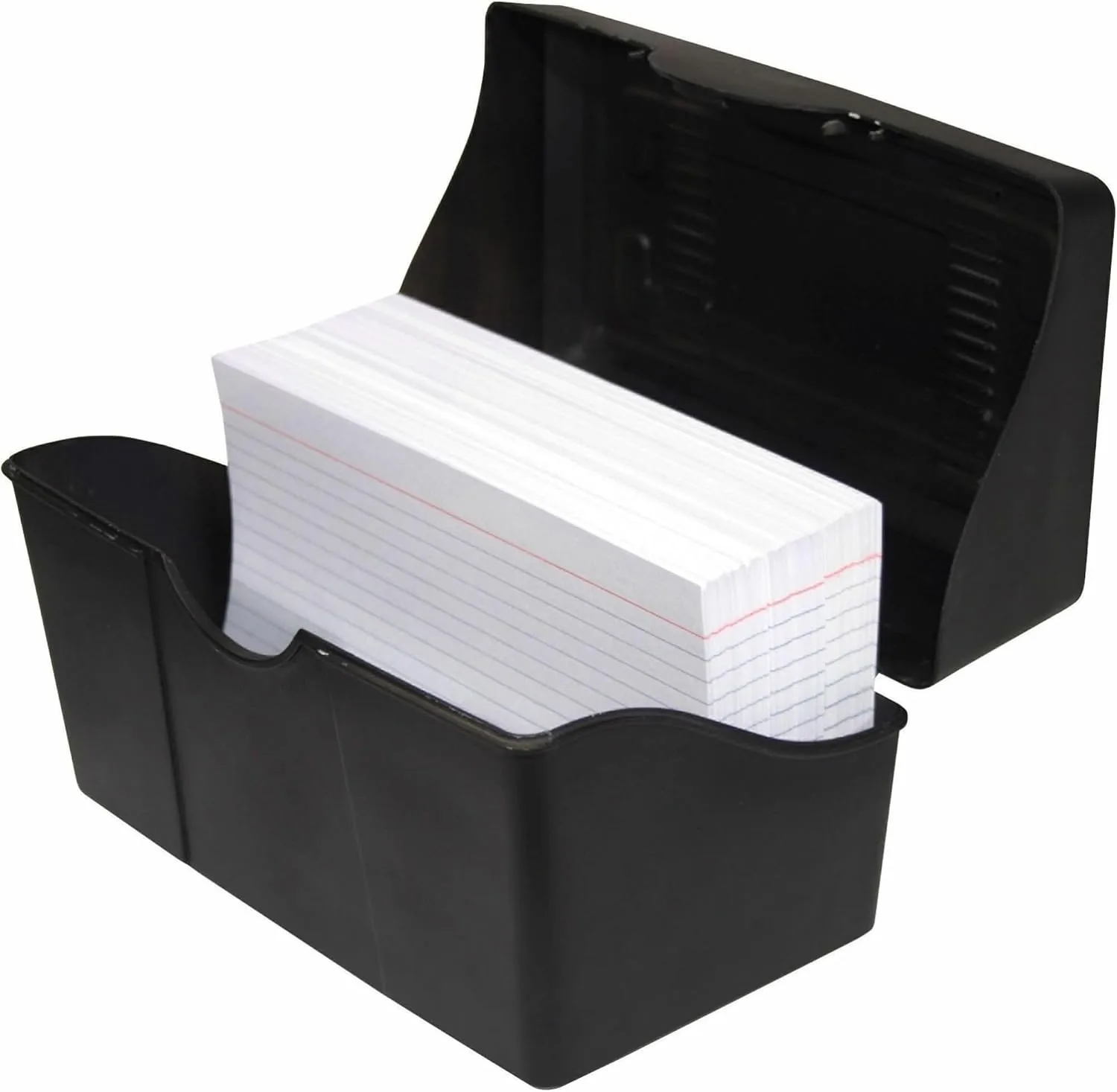Advantus Index Card Holder Plastic File, 300-Card, Stackable