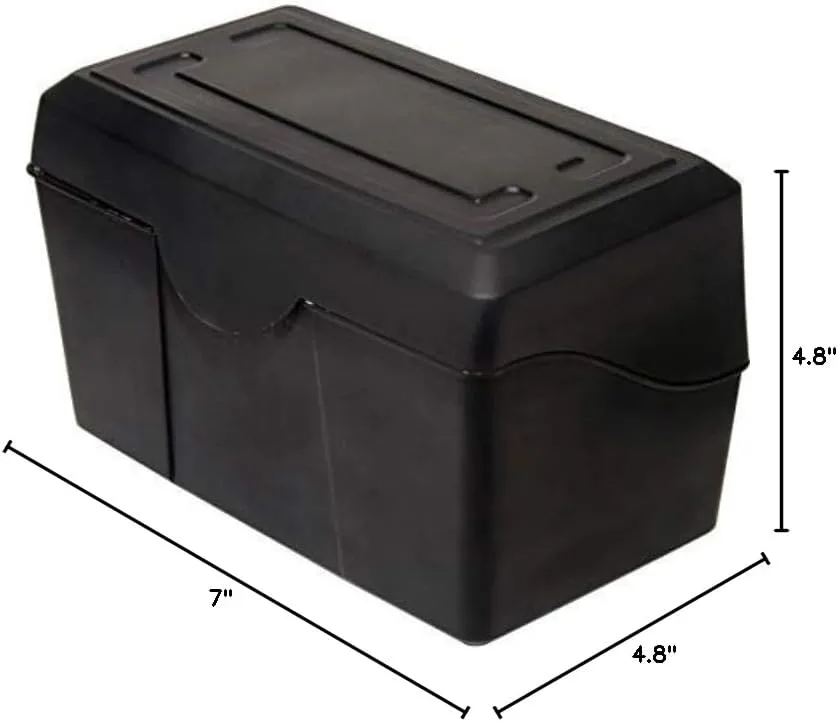 Advantus Index Card Holder Plastic File, 300-Card, Stackable