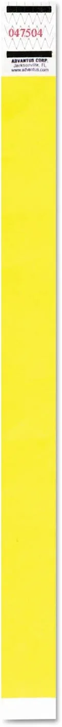 ADVANTUS Tyvek Crowd Management Wristbands, Sequentially Numbered