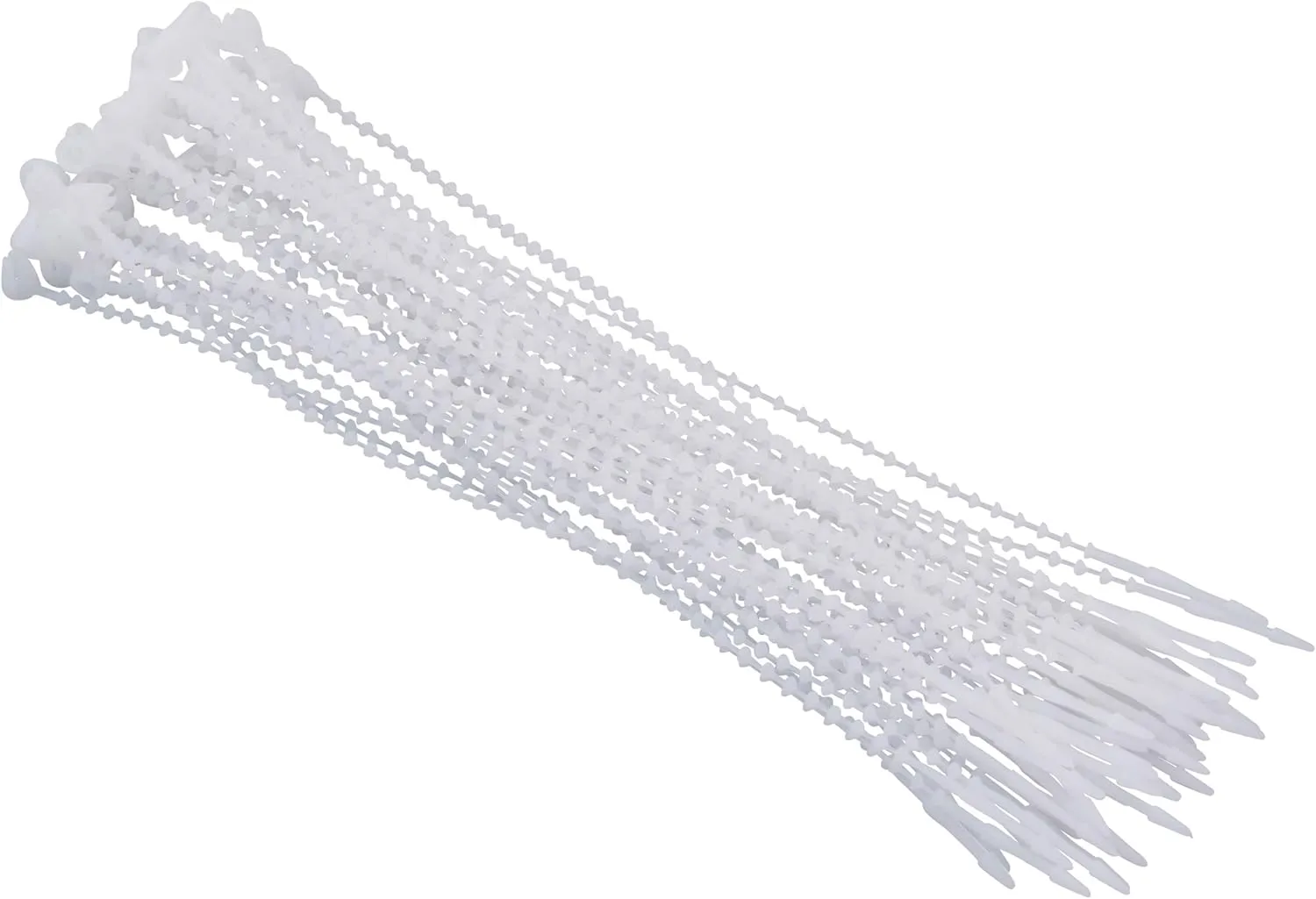 Advantus 97535 Beaded Ties Cable Tie, 3.75" x 0.10" x 0.25", White, 250 Piece